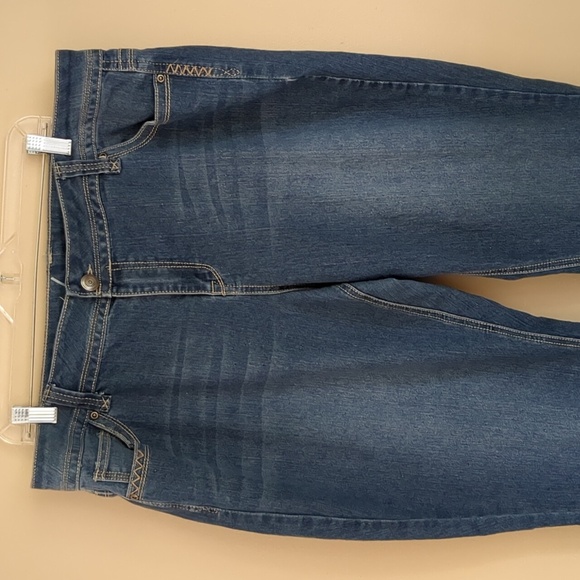 Size 20 Lane Bryant Blue Denim Jeans Casual Bling Back Flap Pockets - Picture 9 of 14